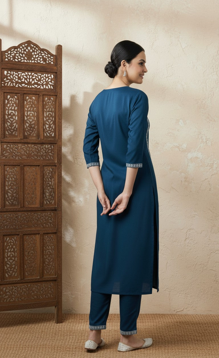 Traditional Blue Kurti