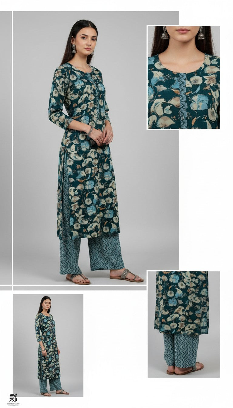 Green Floral Combo