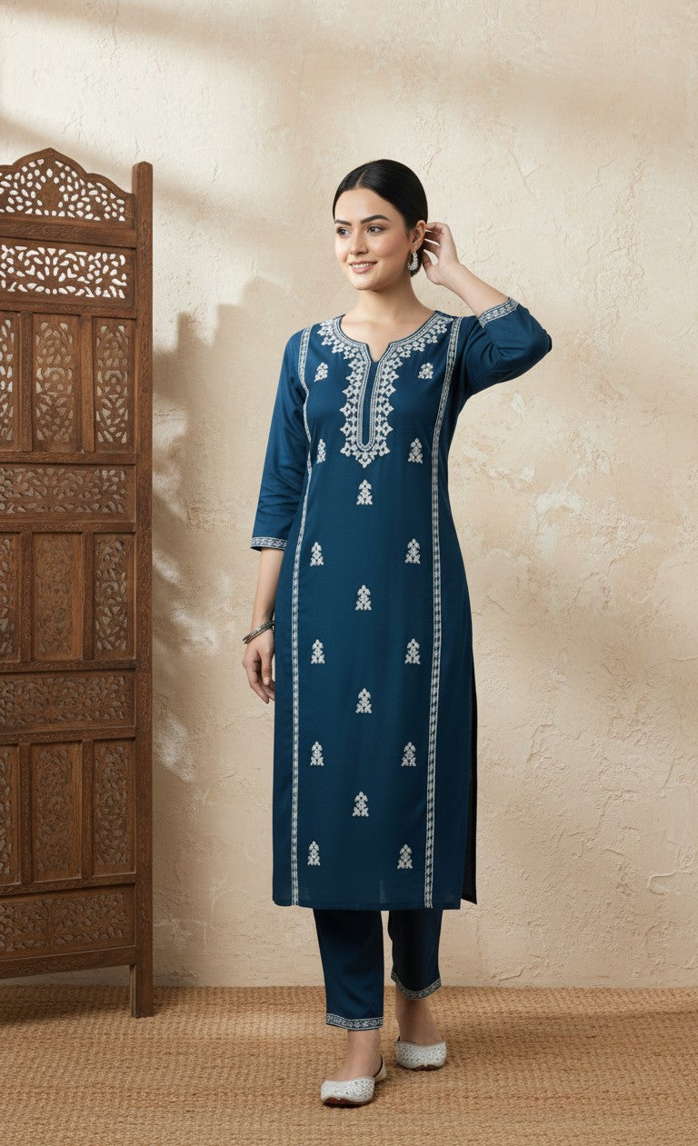 Traditional Blue Kurti